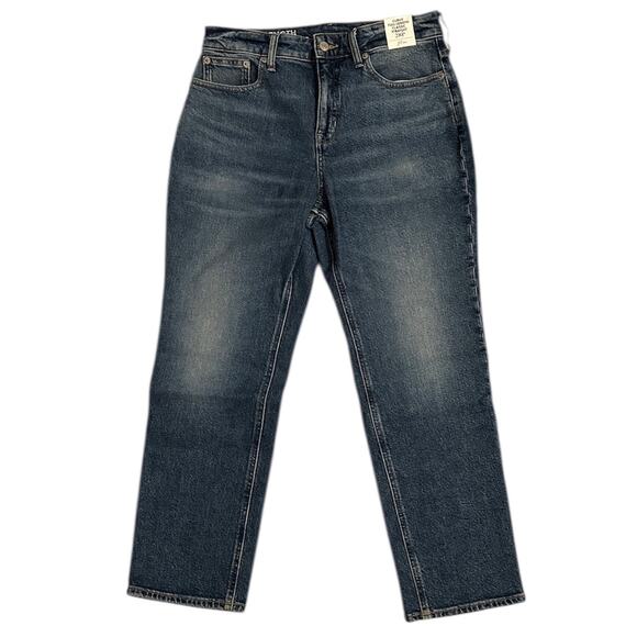 J. CREW NWT Medium Wash Curvy Full Length Classic Straight Denim Jeans Size 28P - Picture 2 of 8